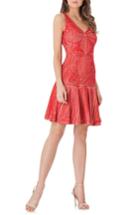 Women's Js Collections Soutache Flounce Hem Dress - Red