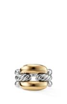 Women's David Yurman Wellesley Link Chain Link Ring With 18k Gold