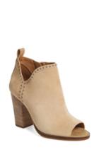 Women's Lucky Brand Lotisha Studded Open Toe Bootie .5 M - Beige