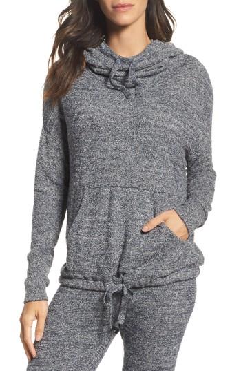 Women's Barefoot Dreams Cozychic Lite Pebble Beach Hoodie - Blue
