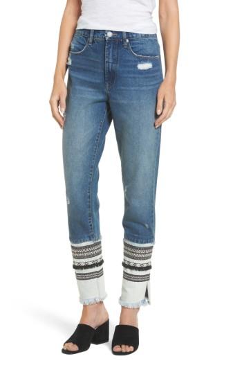 Women's Blanknyc Embellished Straight Leg Jeans