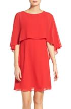 Women's Vince Camuto Cape Overlay Dress - Red