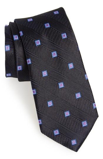 Men's Nordstrom Men's Shop Blake Squares Geometric Silk Tie, Size - Black