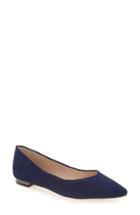 Women's Marc Fisher Ltd 'synal' Pointy Toe Flat M - Blue