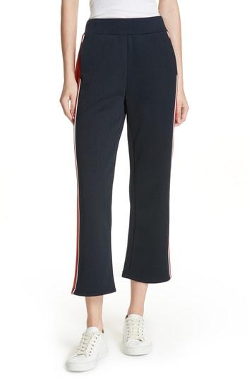 Women's Frame High Waist Crop Track Pants - Blue