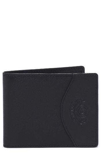 Men's Ghurka Leather Money Clip Wallet - Black