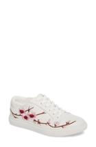 Women's Kenneth Cole New York Kam Blossom Embroidered Sneaker .5 M - White