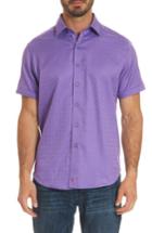 Men's Robert Graham Diamante Classic Fit Sport Shirt - Purple