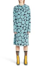 Women's Marni Pebble Print Silk Crepe Dress Us / 42 It - Blue