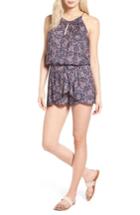 Women's Ella Moss Minoro Mosaic Romper - Purple