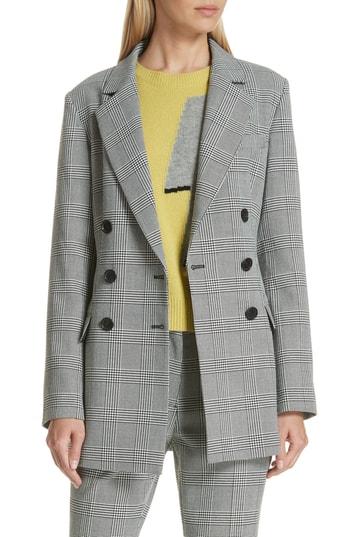 Women's Robert Rodriguez Plaid Blazer - Black