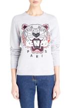 Women's Kenzo 'the Light' Embroidered Tiger Brushed Cotton Sweatshirt