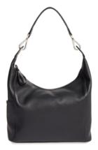 Longchamp 'le Foulonne' Leather Hobo Bag - Black