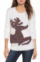 Women's Ten Sixty Sherman Fuzzy Reindeer Sweater - Ivory
