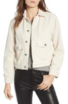 Women's Ag Evonne Crop Corduroy Jacket - Ivory