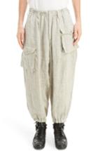 Men's Yohji Yamamoto Linen Cargo Pants