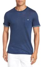 Men's Ted Baker London Taxi Slub Cotton Pocket T-shirt (s) - Blue