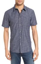 Men's Billy Reid Martin Slim Fit Dobby Chambray Sport Shirt - Blue