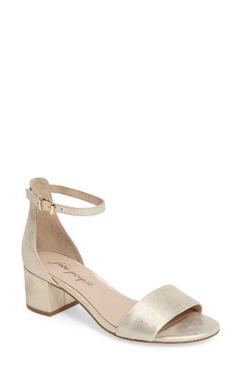 Women's Free People Marigold Ankle Strap Sandal Us / 37eu - White