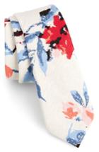 Men's Nordstrom Men's Shop Every Floral Cotton Skinny Tie, Size - Red
