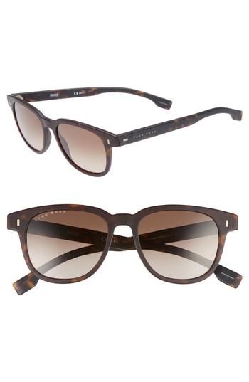 Men's Boss 51mm Polarized Sunglasses - Dark Havana