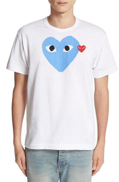 Men's Comme Des Garcons Play Heart Print T-shirt