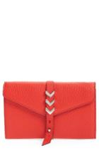 Women's Mackage Atlas Leather Envelope Wallet - Red