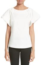 Women's Armani Collezioni Stretch Cotton Puff Sleeve Blouse