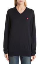 Men's Comme Des Garcons Cotton Logo Sweater - Blue