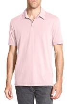 Men's James Perse Slim Fit Sueded Jersey Polo (xs) - Pink