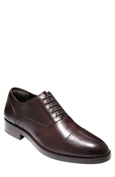 Men's Cole Haan Harrison Grand Cap Toe Oxford .5 M - Brown