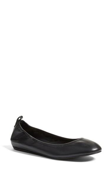 Women's Lanvin Smooth Leather Ballet Flat .5us / 35eu - Black