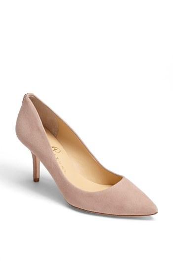 Ivanka Trump 'natalie' Pointed Toe Pump Beige Suede