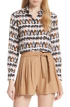Women's Alice + Olivia Willa Crazy Pants Silk Shirt