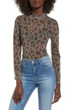Women's Supertrash Sheer Camo Bodysuit - Green