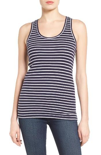 Women's Caslon Ribbed Racerback Tank - Blue