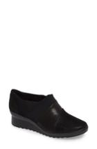Women's Clarks Caddell Denali Ankle Loafer .5 N - Black