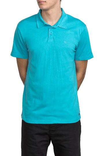 Men's Rvca Sure Thing Ii Polo - Black