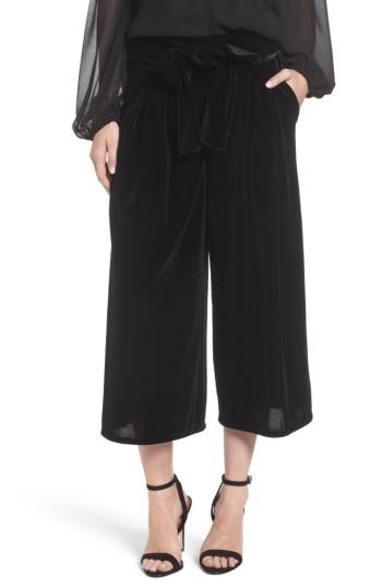 Women's Misa Los Angeles Coco Velvet Culottes - Black