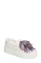 Women's Kenneth Cole New York Jayson Pom Platform Sneaker .5 M - White