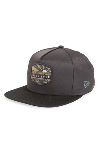 Men's Quiksilver Proper Life Baseball Cap - Grey