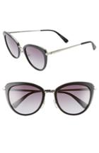 Women's Longchamp Roseau 54mm Cat Eye Sunglasses - Black