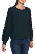 Women's 1.state Fringe Sleeve Sweater - Green