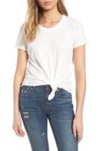 Women's Madewell Knot Front Tee - White