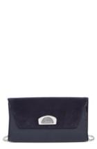 Christian Louboutin Vero Dodat Velour Suede & Leather Clutch - Blue