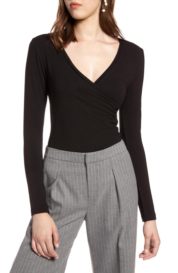 Women's Halogen Surplice Knit Top
