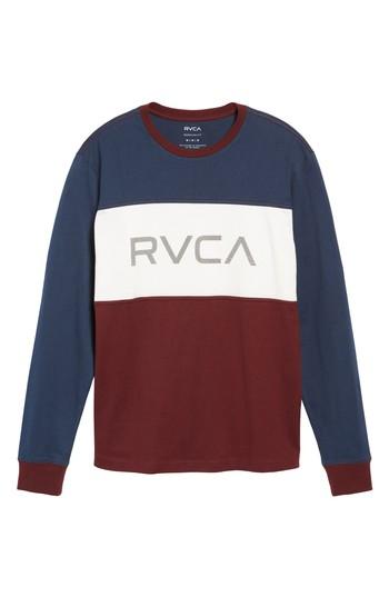 Men's Rvca Heavy Hitter Shirt, Size - Burgundy