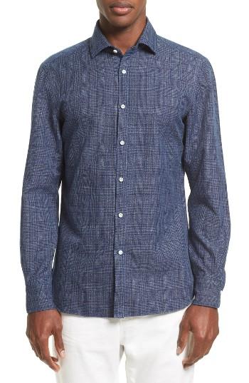 Men's Eidos Napoli Plaid Sport Shirt