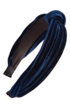 Cara Velvet Knot Headband, Size - Blue