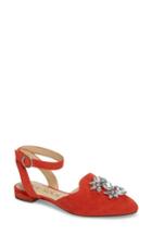 Women's Sole Society Pearla Ankle Strap Flat M - Pink
